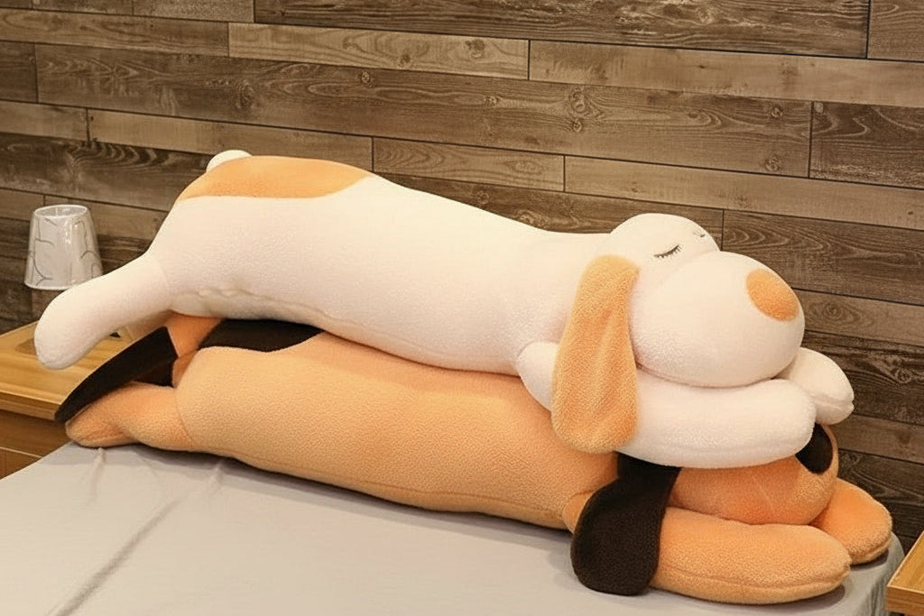 Cuddle Up with Our Giant Soft Plush Dog Pillow - Perfect Companion for Long Sleep and Heartfelt Gifts!